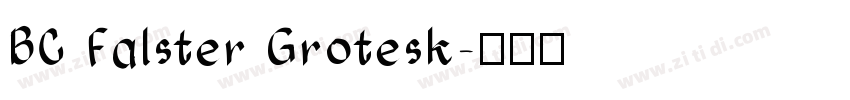 BC Falster Grotesk字体转换